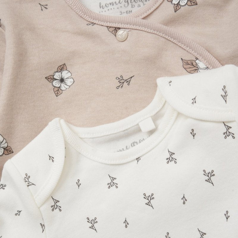 Baby Girls Organic Cotton 6Pc Gift Set - 'Little Wild Flower'