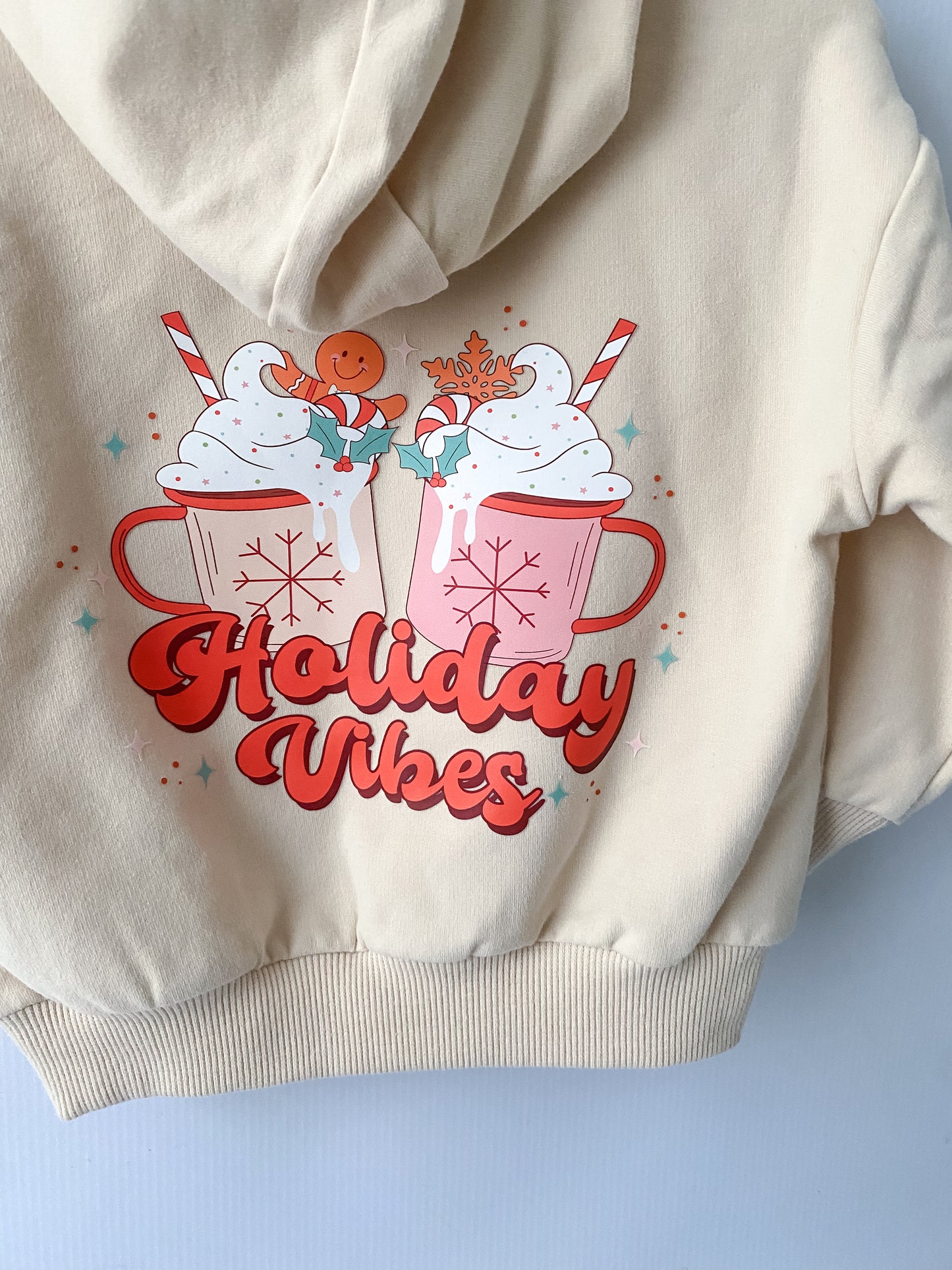 Holiday Vibes 12-18M - Christmas Jumper Baby & Toddler Neutral Organic Cotton