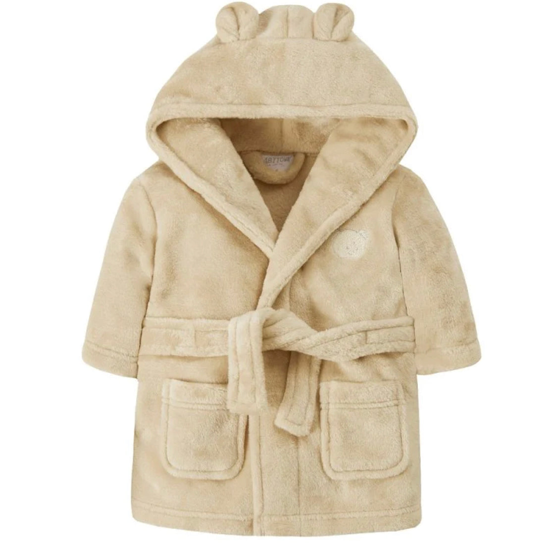 Baby Hooded Bathrobe Dressing Gown - Honey