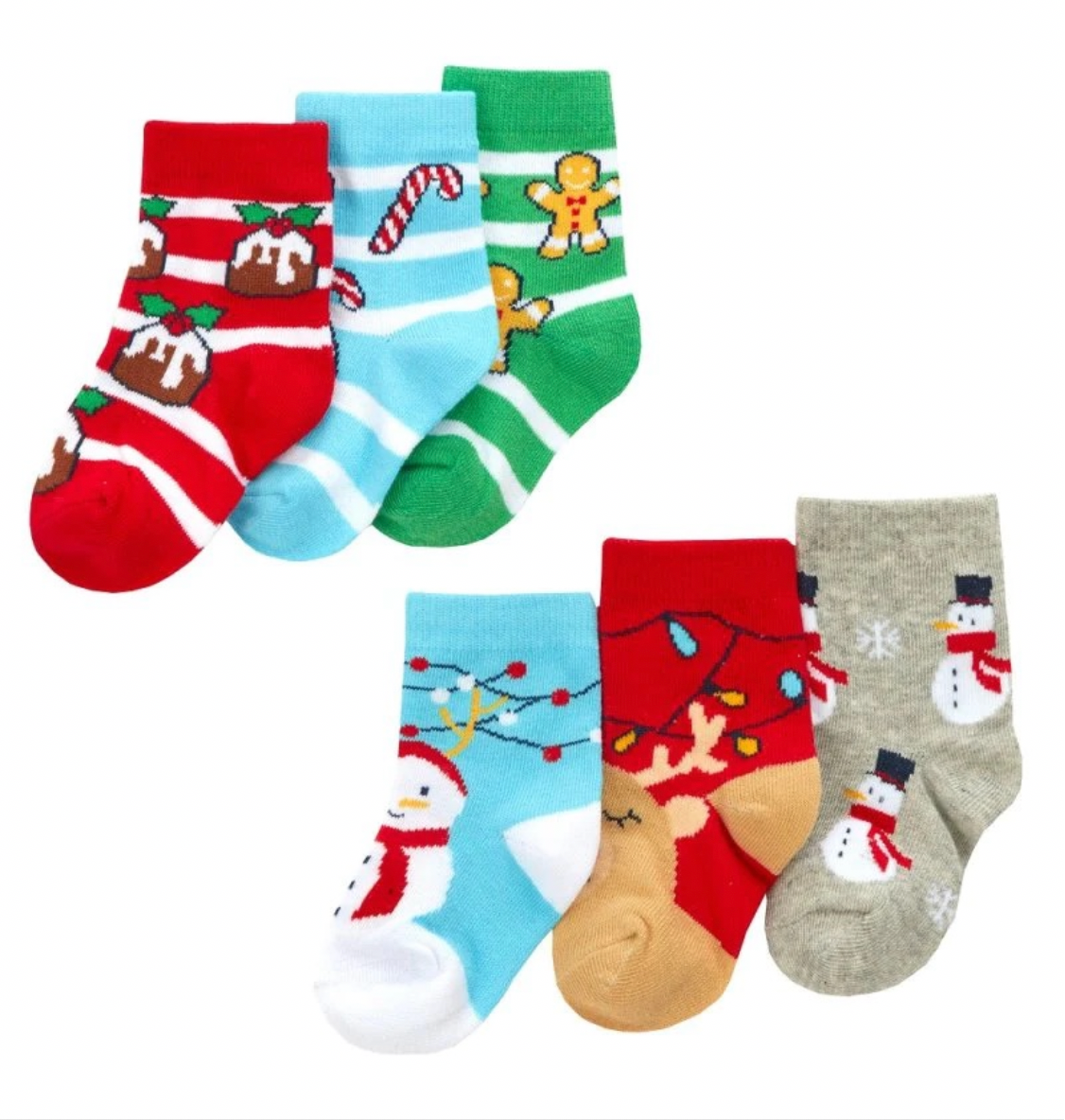 Festive Christmas Socks Set of 3