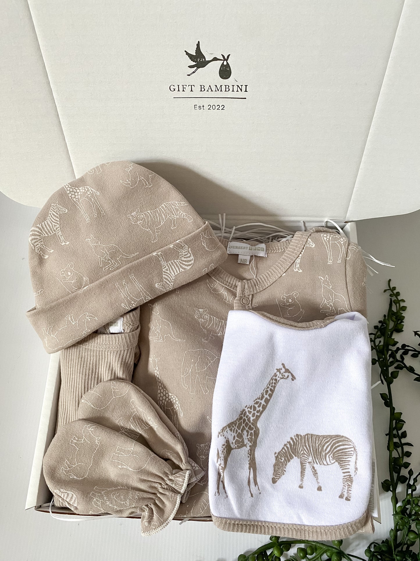 Unisex 5pc Giraffe Safari Outfit Gift Set