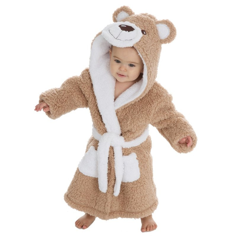 Bear Hooded Baby Bathrobe/ Dressing Gown