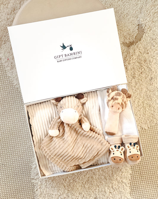 New Baby Neutral Giraffe Gift Box