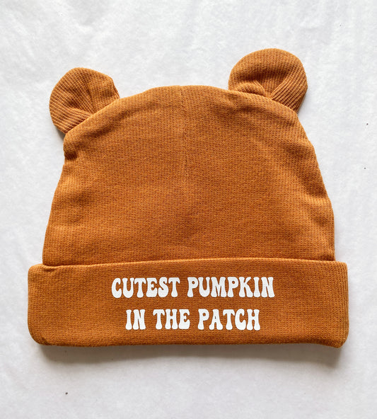 'Cutest Pumpkin in The Patch' October Baby Hat