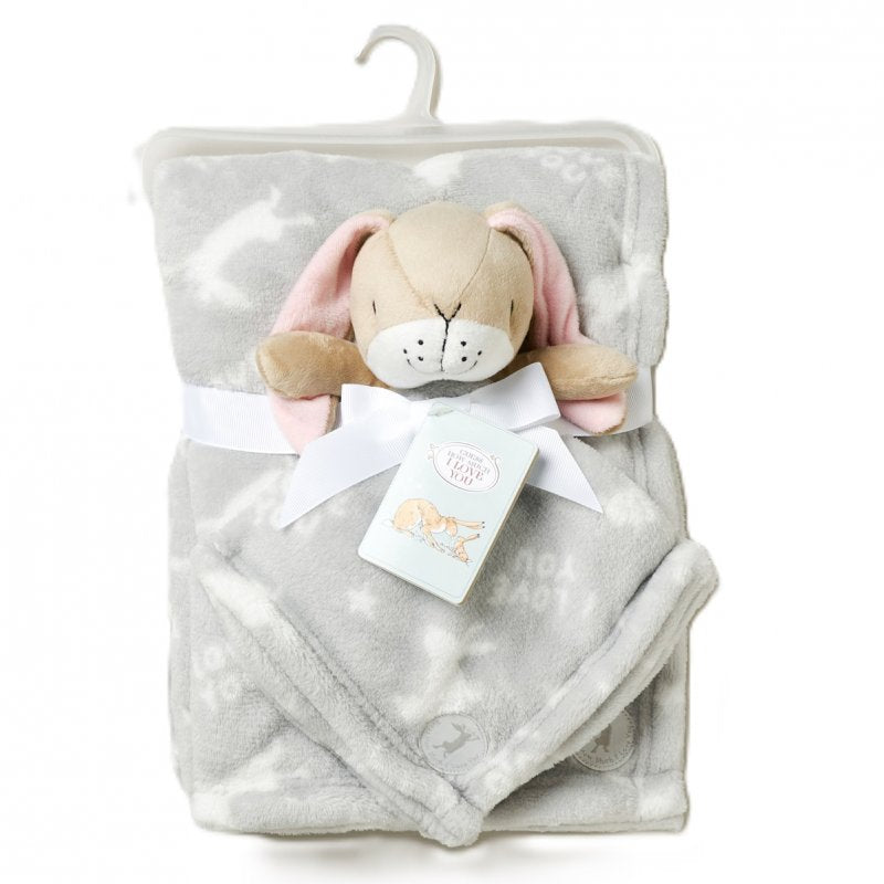 Rabbit Comforter W/Blanket - Grey