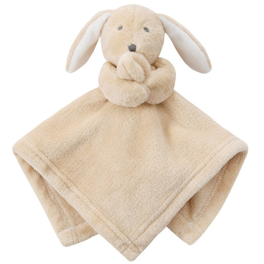 beige baby comforter soother bunny rabit