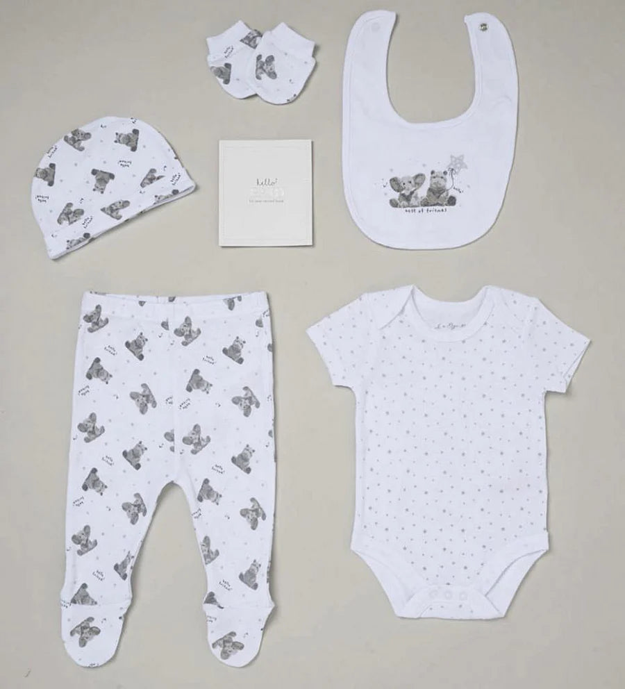 Baby 6pc Outfit Gift Box Set - 'Best of Friends'