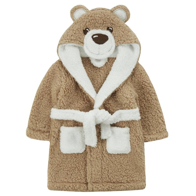 Bear Hooded Baby Bathrobe/ Dressing Gown