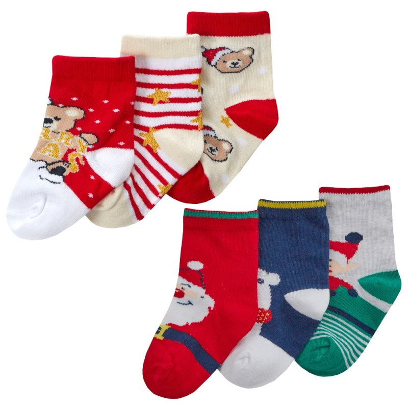 Festive Christmas Socks Set of 3