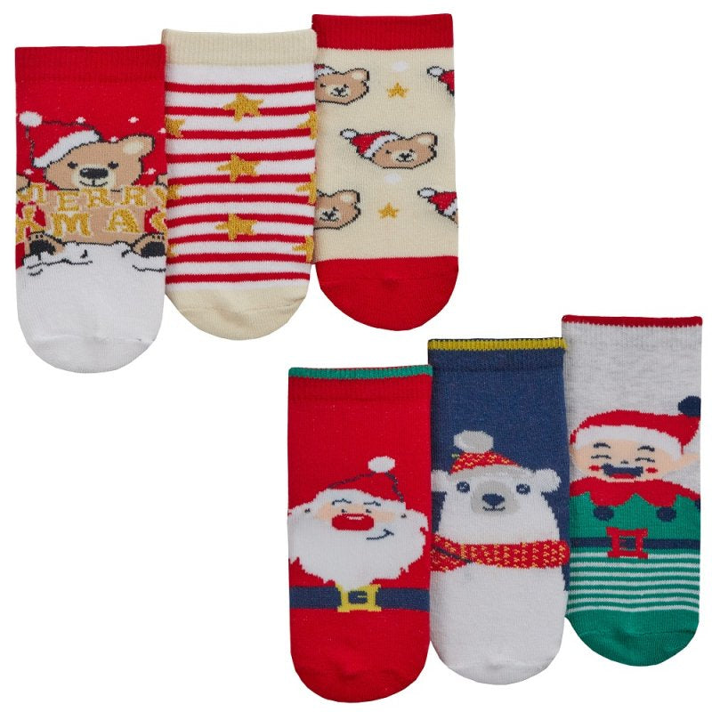 Festive Christmas Socks Set of 3