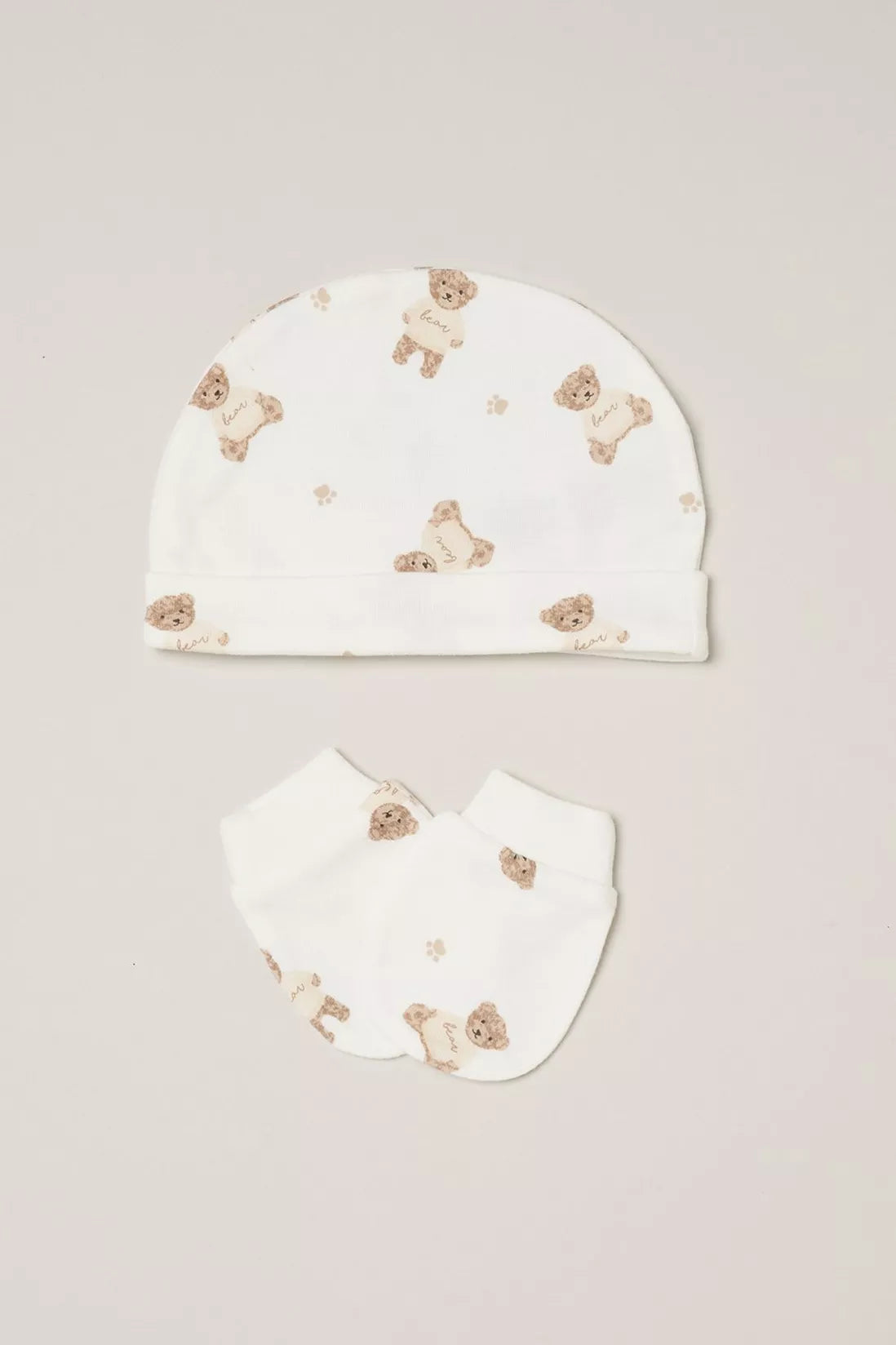 Outfit Gift Set Neutrals Bear Print