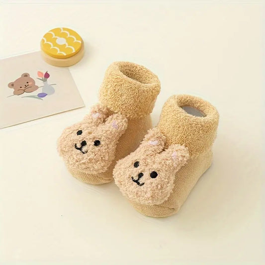 Rabbit Non-Slip Socks - Beige