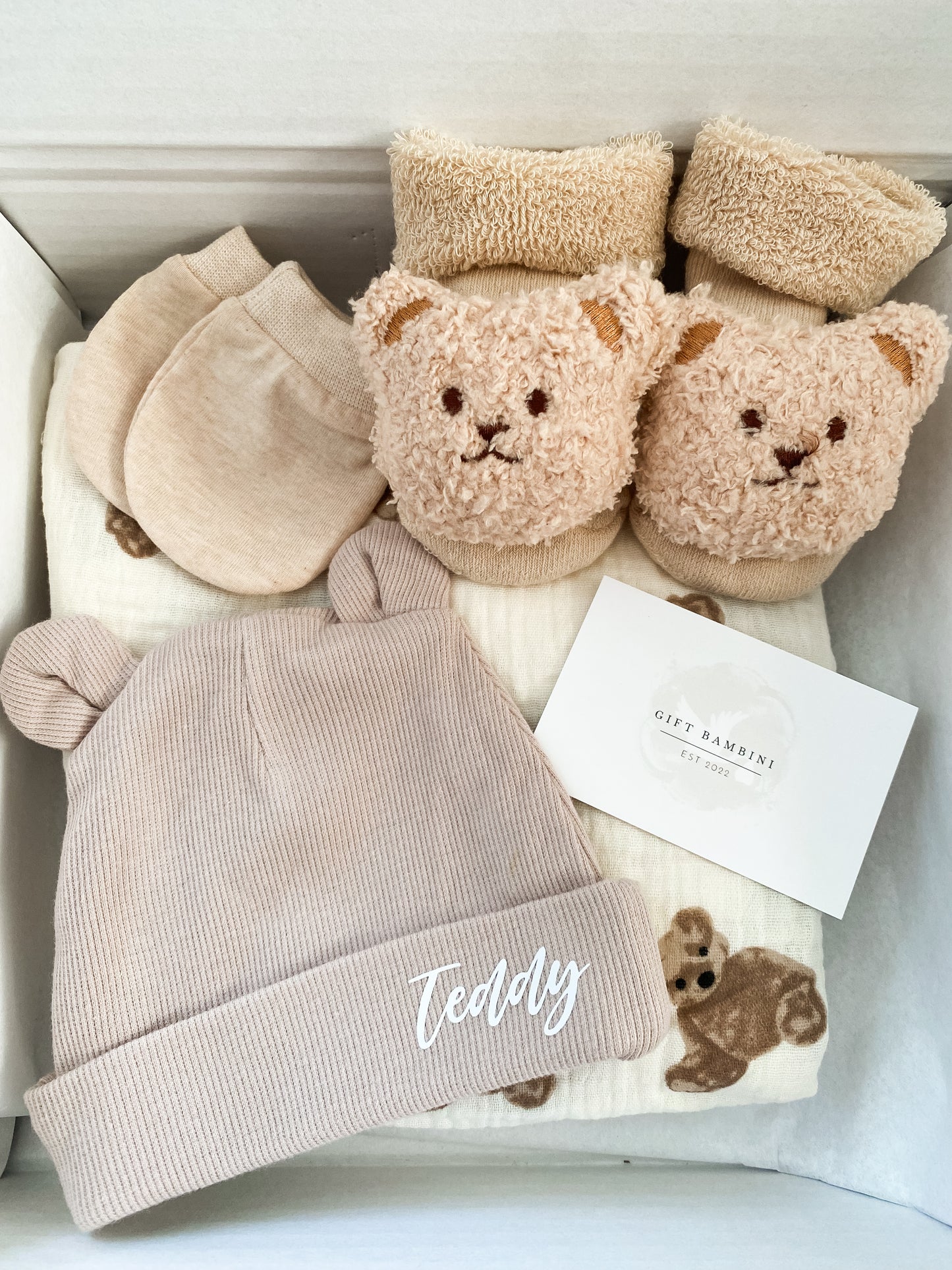 Personalised Name Bear Gift Box