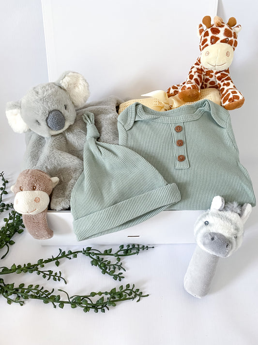 Safari Baby Gift Hamper Box - Luxe