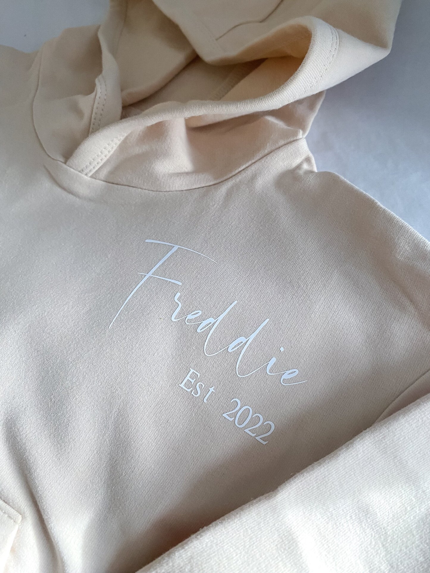 Personalised Name & Est Birth Year Hooded Jumper